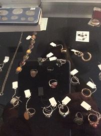 STERLING SILVER AND GOLD JEWELRY 