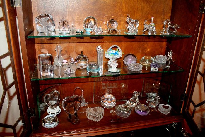Crystal figurines, paperweights, trinket boxes - some of these items may have sold