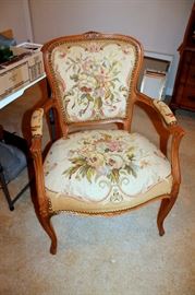 Gorgeous vintage tapestry armchair