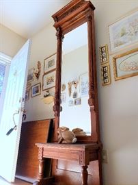 Gorgeous antique Victorian pier mirror