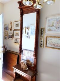 Gorgeous antique Victorian pier mirror