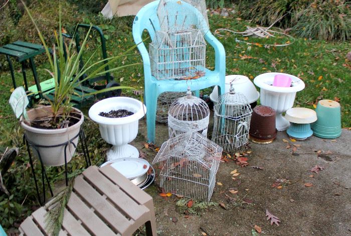 Planters, bird cages, outdoor items - some of these items may have sold