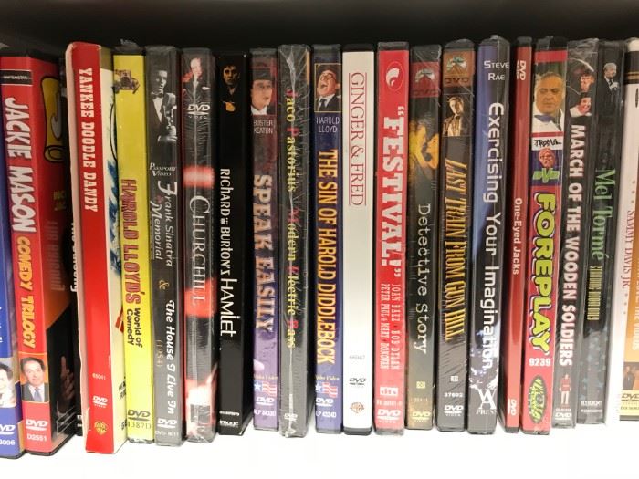 Bob has a HUGE collection of movies, TV shows, series in box sets...do not miss if you like this type of stuff. 