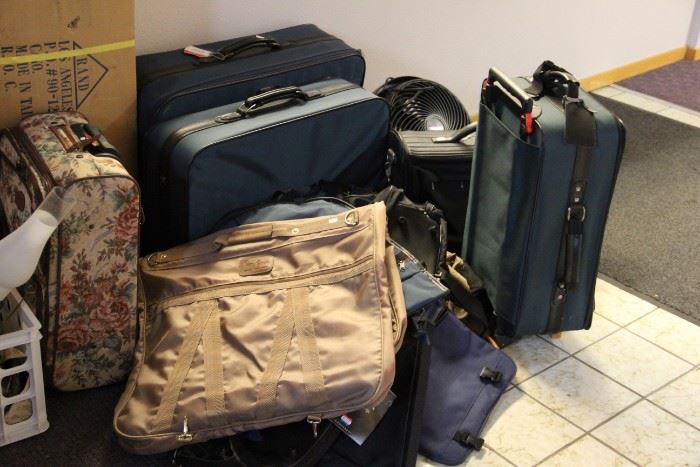 Luggage galore! Many basic, one tapestry bag. 