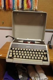 Old typewriter in case. 