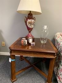 Beautiful Side Table.  We actually have a great sofa table that would pair up nicely together.