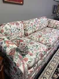 Floral Hickory Chair Sofa.  Beautiful and heavy.