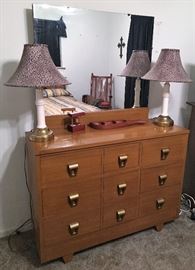 Mid Century Dresser With Mirror