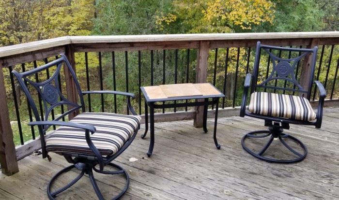 Wrought iron patio furniture