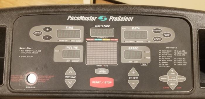 Pacemaster Proselect treadmill
