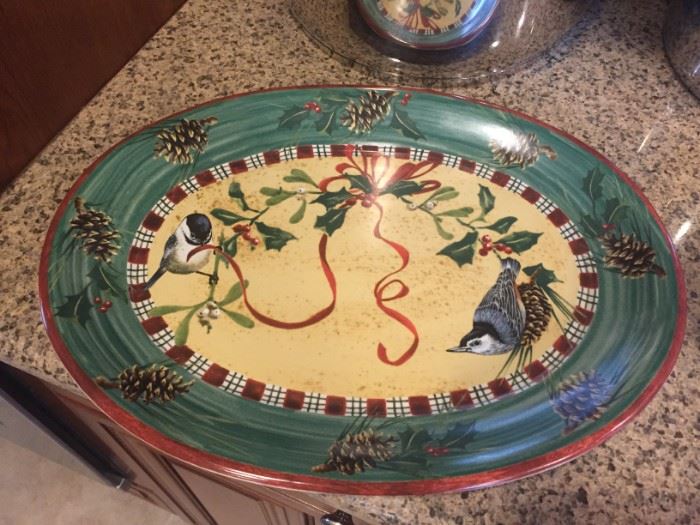 Lenox Winter Greetings holiday platter