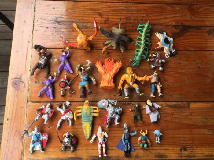 Vintage Advanced Dungeons and Dragons Bendy toys