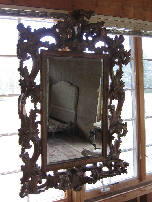 Ornately Carved Kreiss Mirror