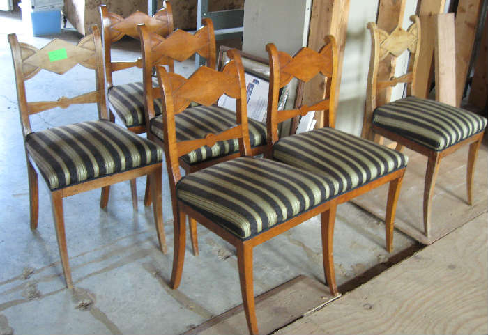 Set of 6 dining chairs with a Biedermeier "look"