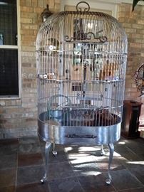 Stainless bird cage or it could be a chinchilla cage - that's what the Weavers used it for