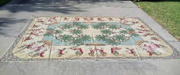 Victoriana Hand Made in china unique monkey band rug 11ft 6in X 8ft 8in