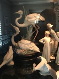 Fabulous Lladro  Dancing Cranes #5691 Retired
