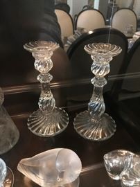 Fancy Bacarrat France Candlesticks