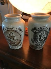 Old English Cream Jars