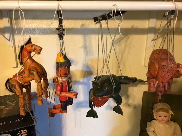 Hand Carved Wooden Puppets
