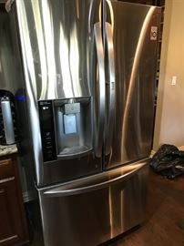 1 year Old LG 34 cubic feet Refrigerator