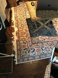 1 of 3 Hand Knotted Silk Persian Rugs- Fabulous Condition