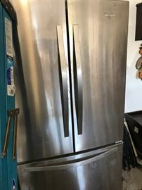 2nd Refrigerator is nicer than most in peoples houses. Nice Stainless Whirlpool