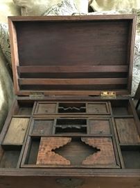 Chinese Fitted Wooden Box- Very Unusual