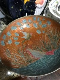 Brass and Enamel Bowl