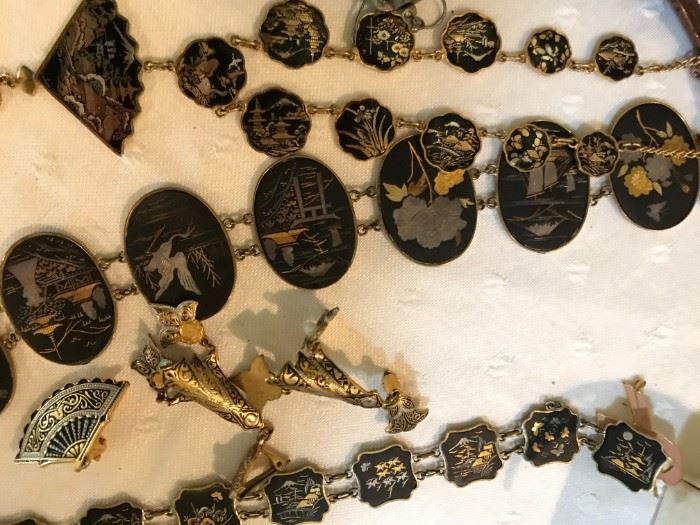 Japanese Damascene Jewelry
