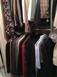 Selection of men's clothing