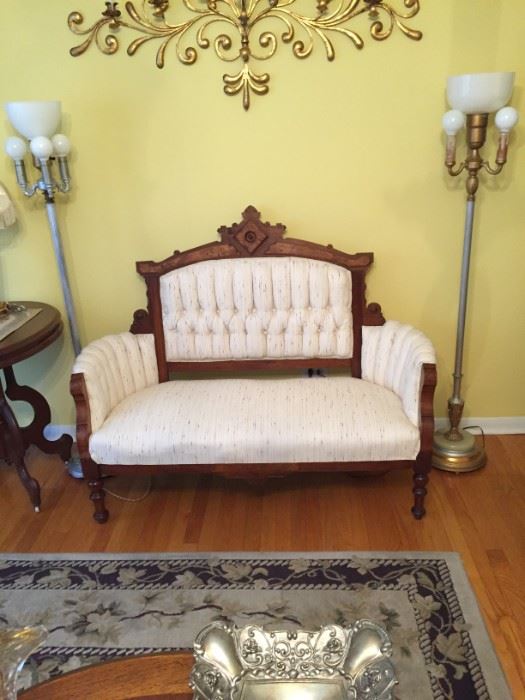 Antique Victorian Eastlake Sofa-restore