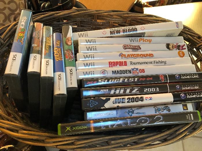 Wii, DS, GameCube, Xbox & Playstation games 