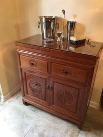 Chienese Rosewood Expandable Bar or Buffet
