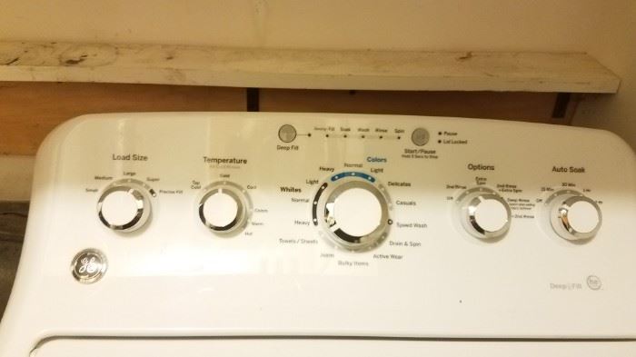 NICE GE WASHER WITH STAINLESS STEEL TUB