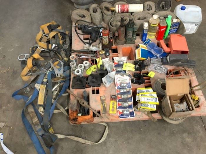 Large Lot of Tools Safety Climbing Gear Solder Tra ...