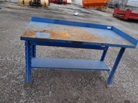 Shure manufacturing 60x 29 X34 shop table