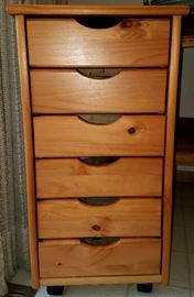 Six drawer tall cabinet