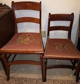 Needlepoint chairs