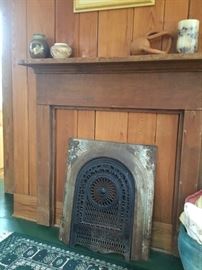 Cast iron fireplace 