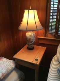 Children’s school desk with ink well