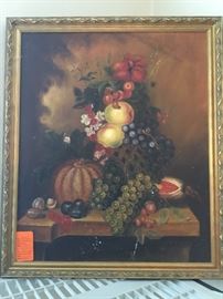 Still life oil painting