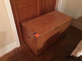 Antique pine country chest