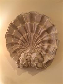 Decorative wall clam shell 27” x 27” 