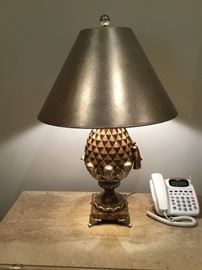 Pair of Maitland & Smith pineapple lamps