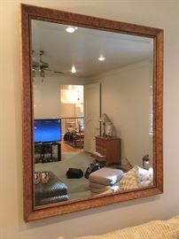 Faux painted large mirror 39”W x 47”H