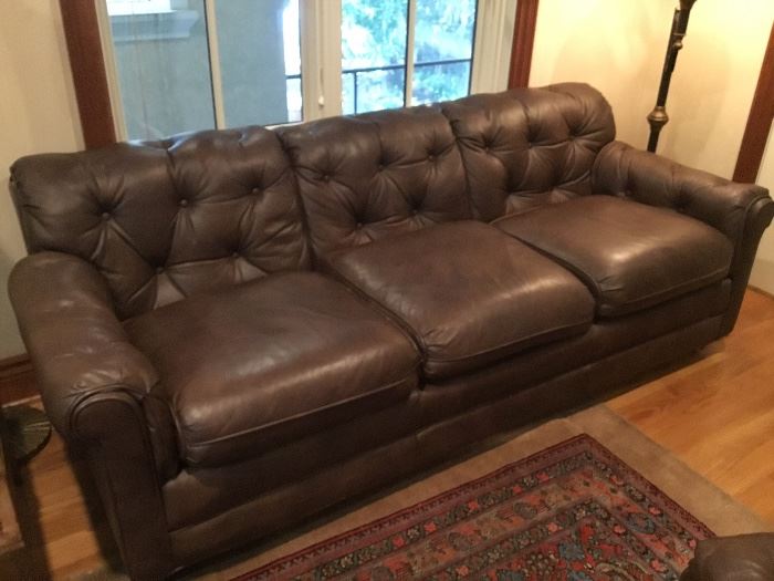 Loeblein Brothers leather sofa 
