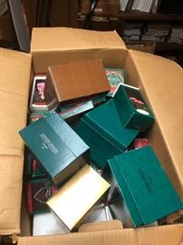 SOME OF 100'S OF HALLMARK ORNAMENTS NEW IN. THE BOXES