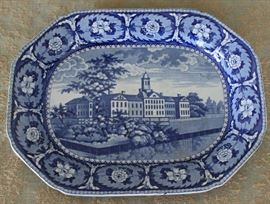 Adams house NY Staffordshire platter