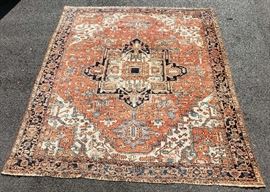 Room size Antique Heriz carpet